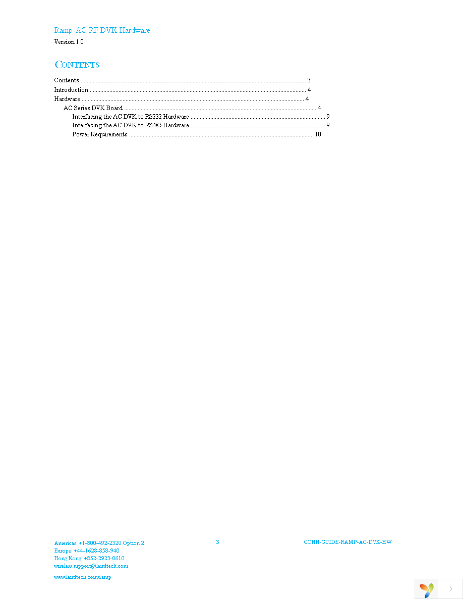 DVK-AC4490LR-1000M Page 3