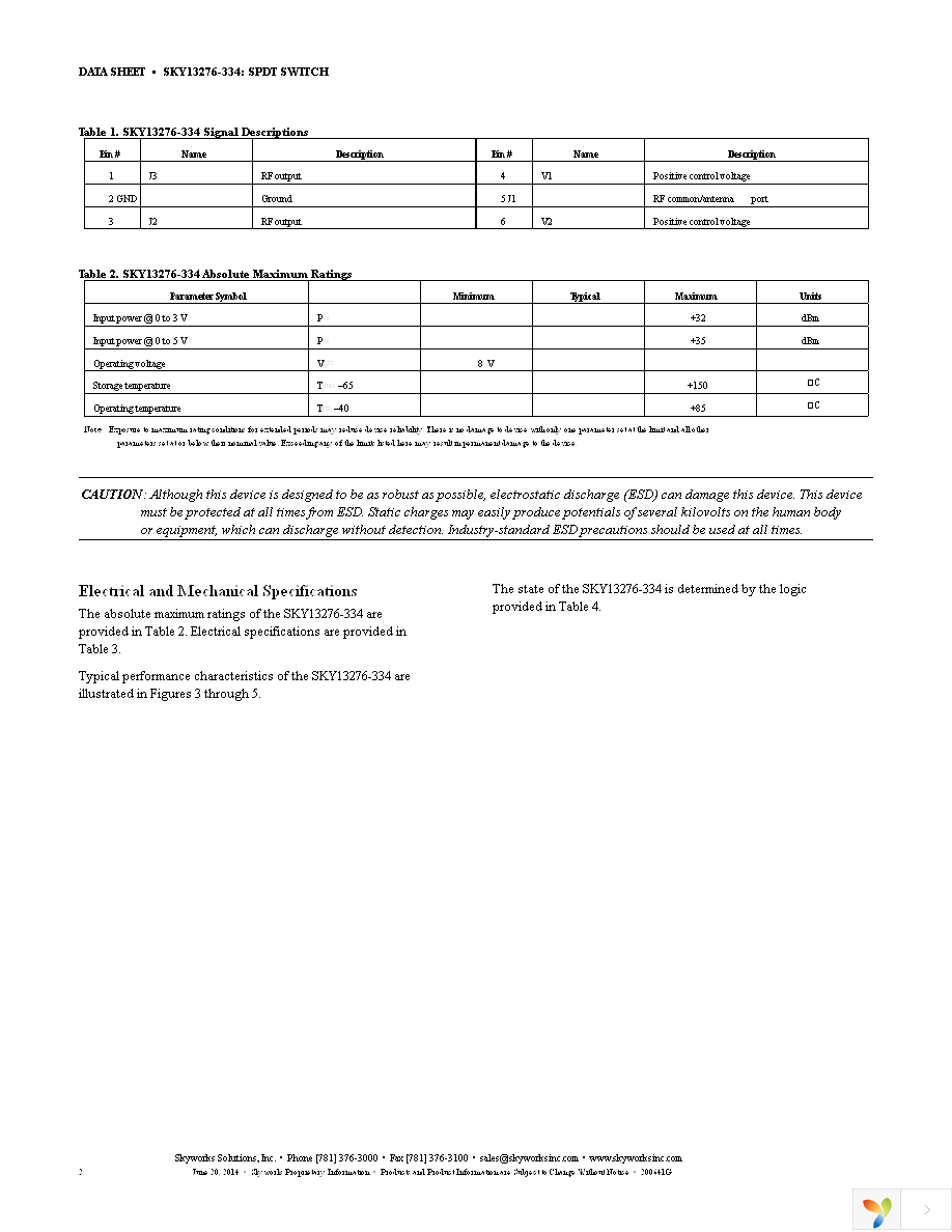 SKY13276-334-EVB Page 2