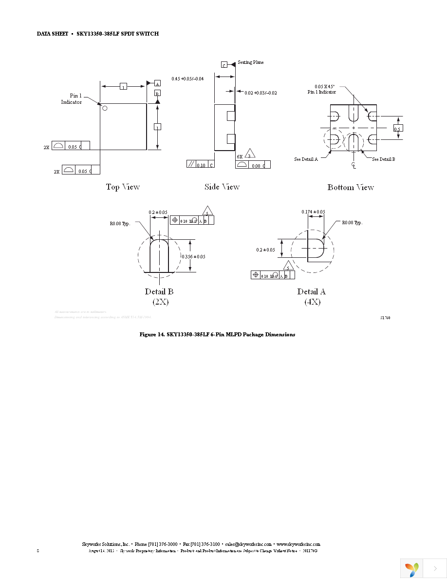 SKY13350-385LF-EVB Page 8