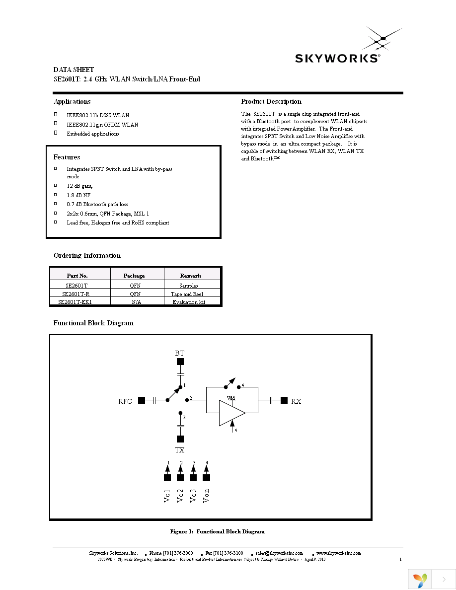 SE2601T-EK1 Page 1