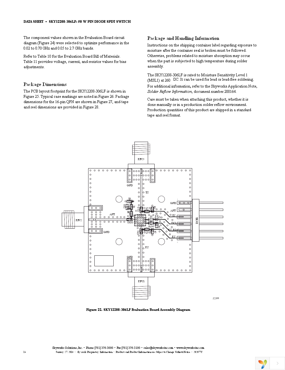 SKY12208-306LF-EVB Page 16