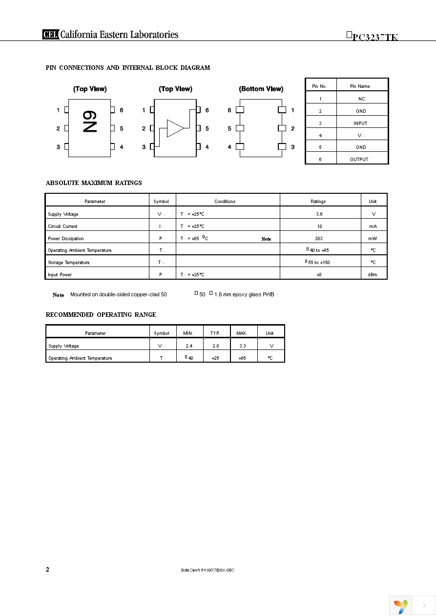 UPC3237TK-EVAL-A Page 2