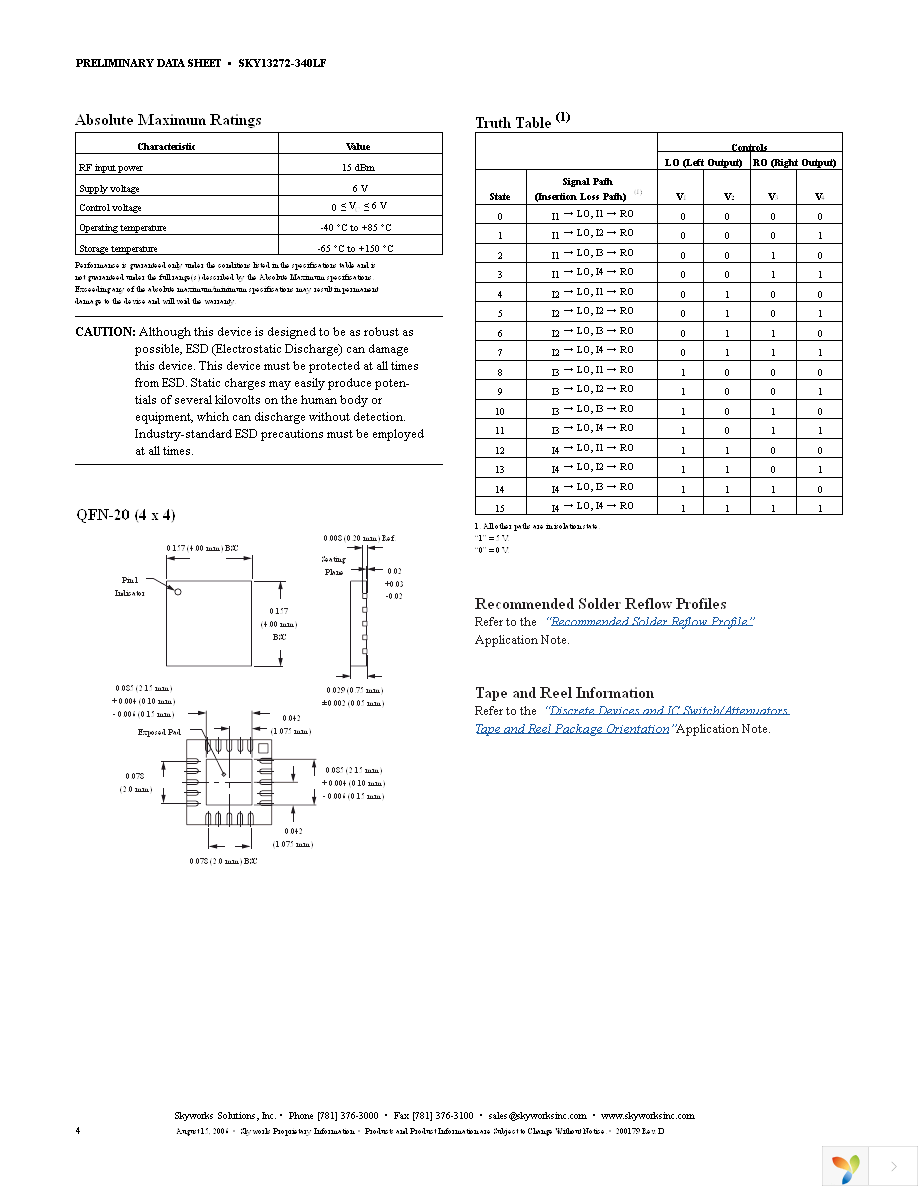 SKY13272-340LF-EVB Page 4