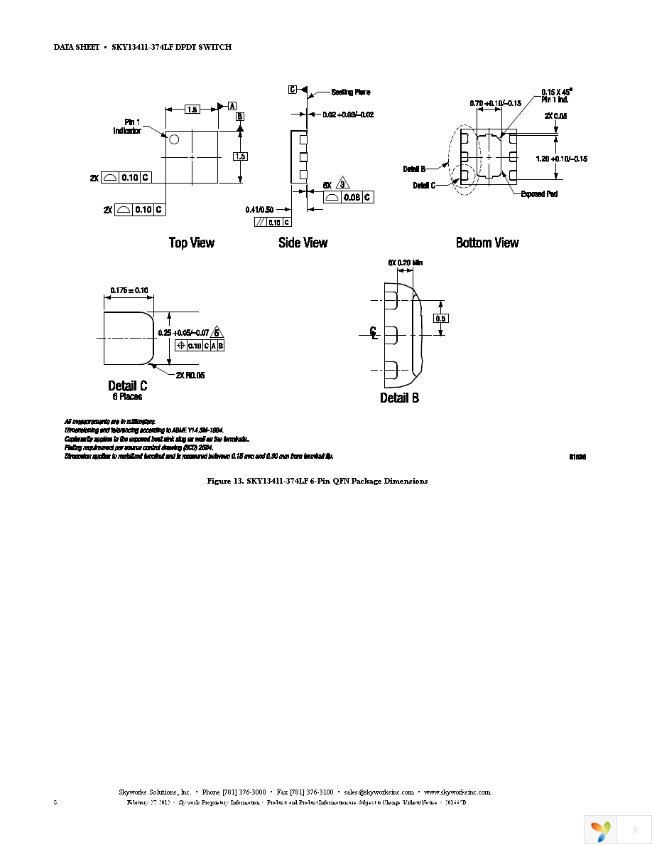 SKY13411-374LF-EVB Page 8