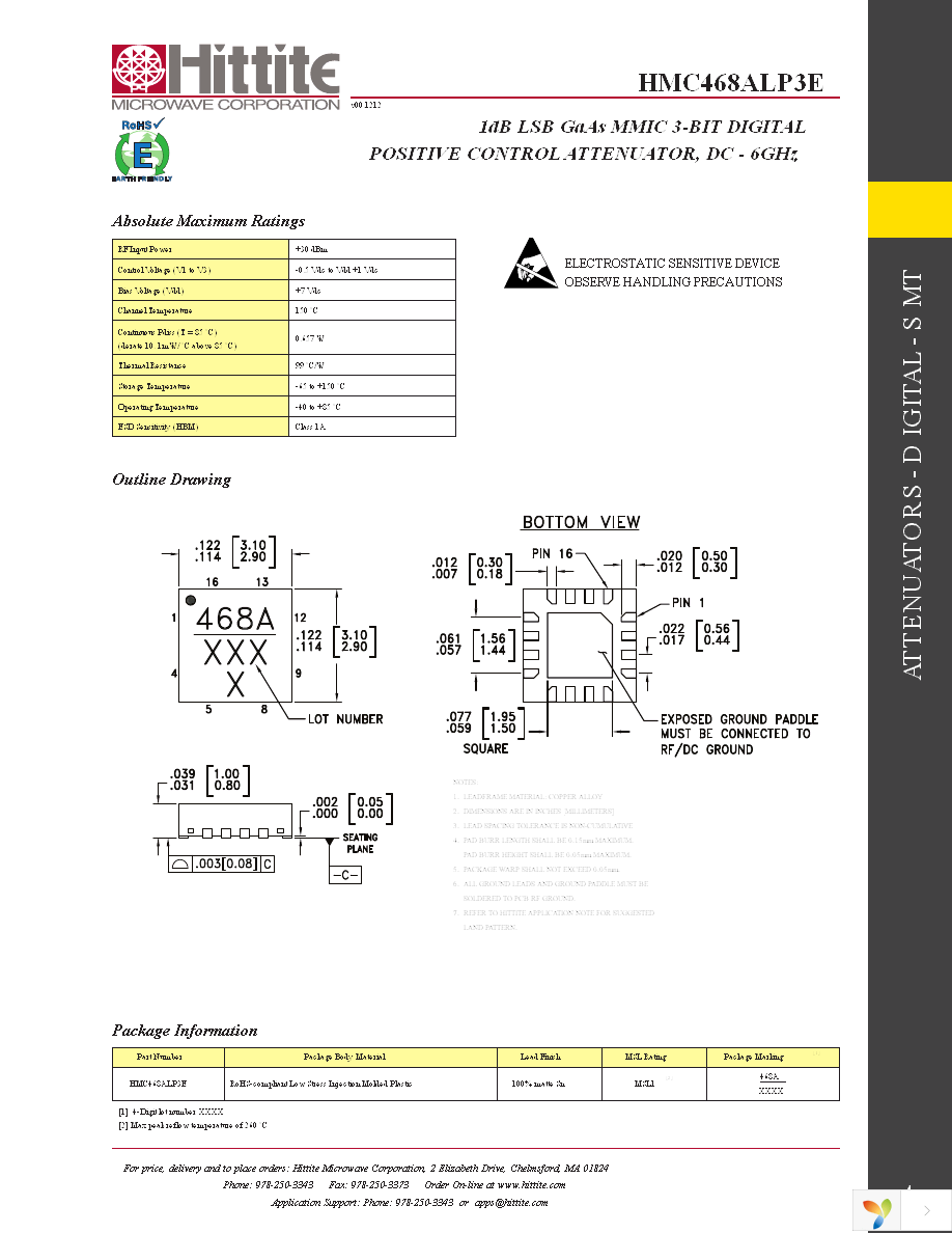 EV1HMC468ALP3 Page 6