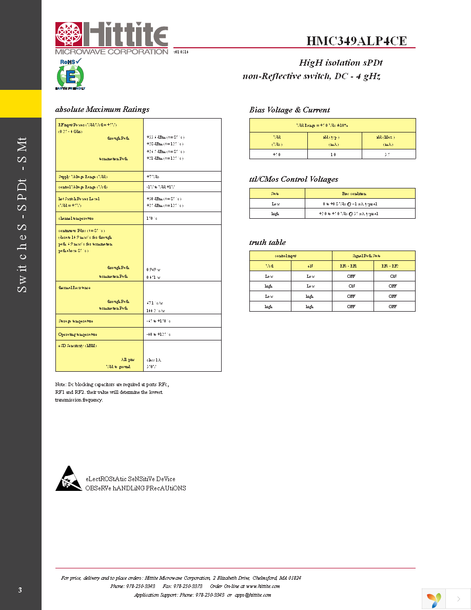 EV1HMC349ALP4C Page 5