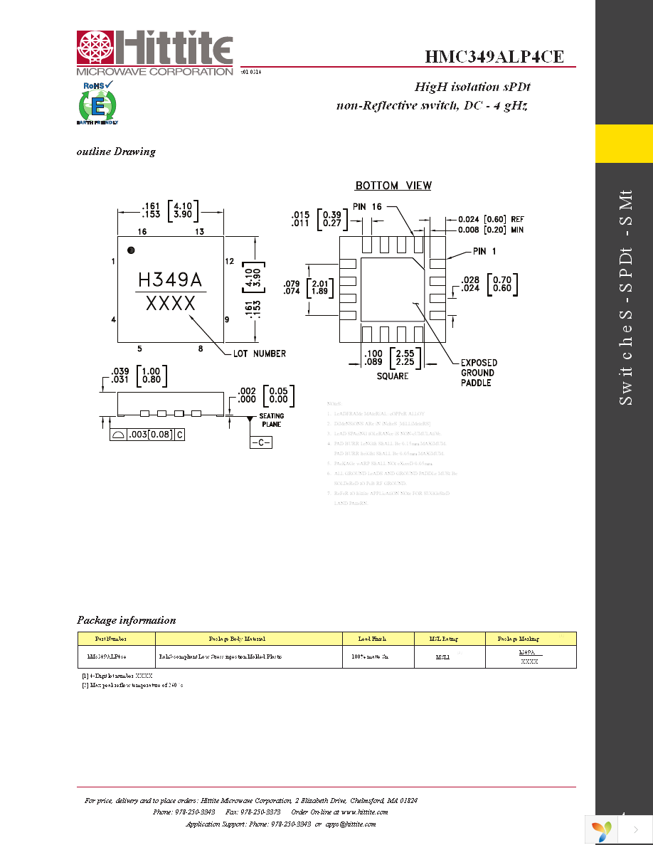 EV1HMC349ALP4C Page 6