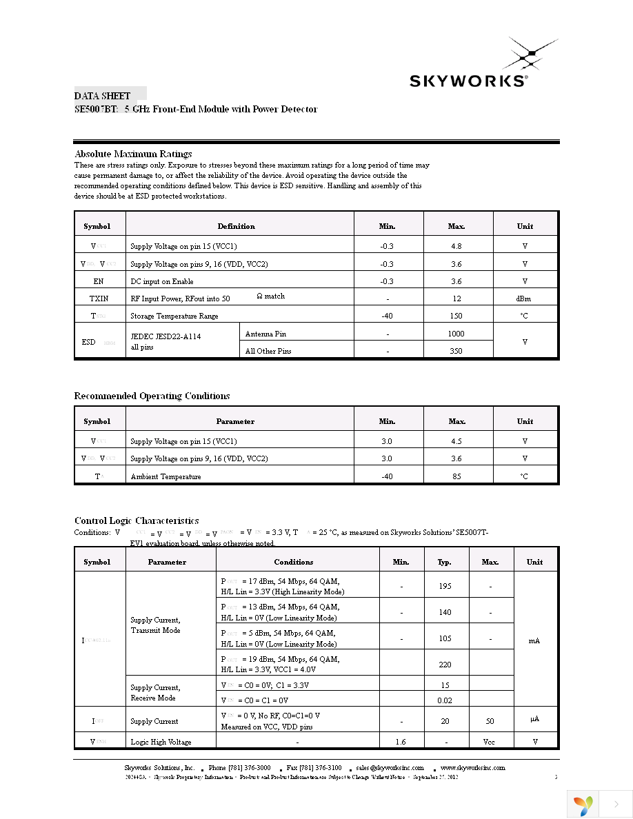 SE5007BT-EK1 Page 3