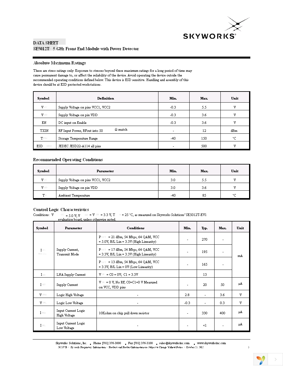 SE5012T-EK1 Page 3