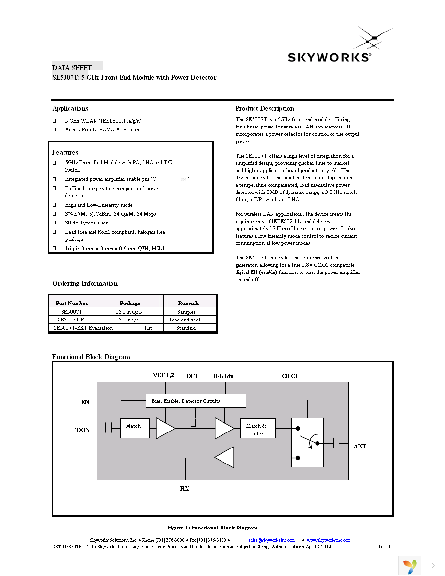 SE5007T-EK1 Page 1