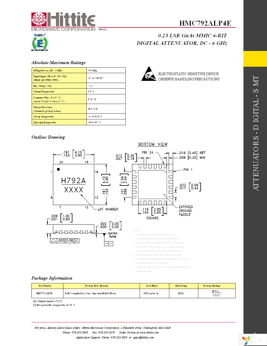 EV1HMC792ALP4 Page 8