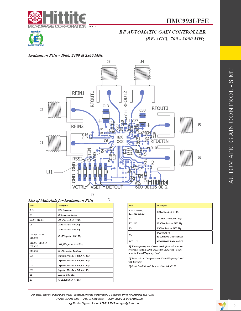 EVAL01-HMC993LP5E Page 22