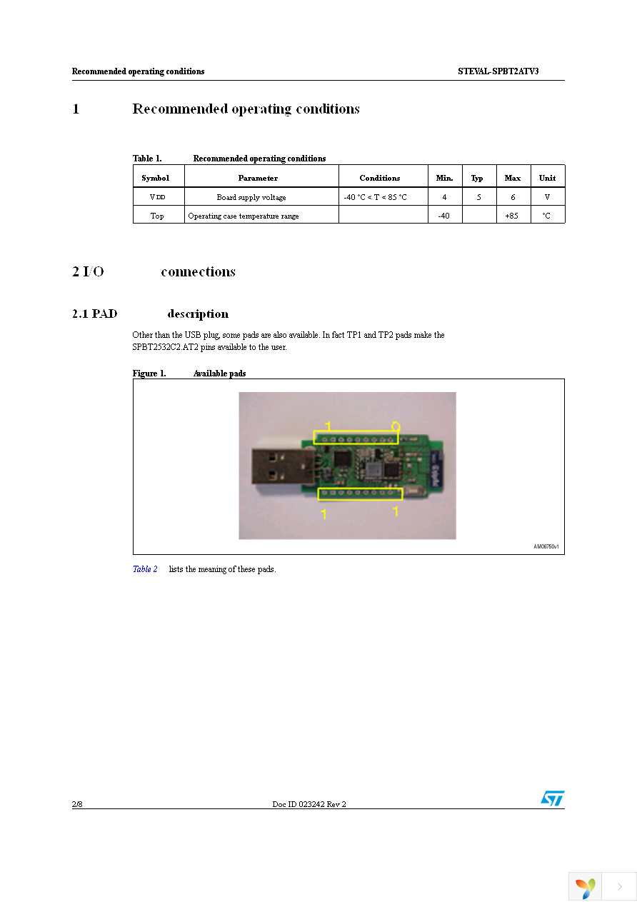 STEVAL-SPBT2ATV3 Page 2