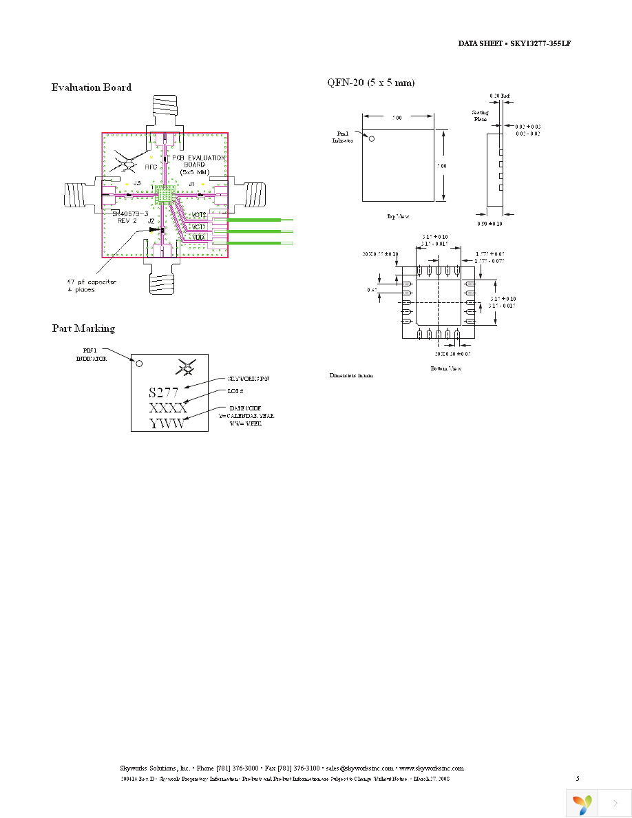 SKY13277-355LF-EVB Page 5