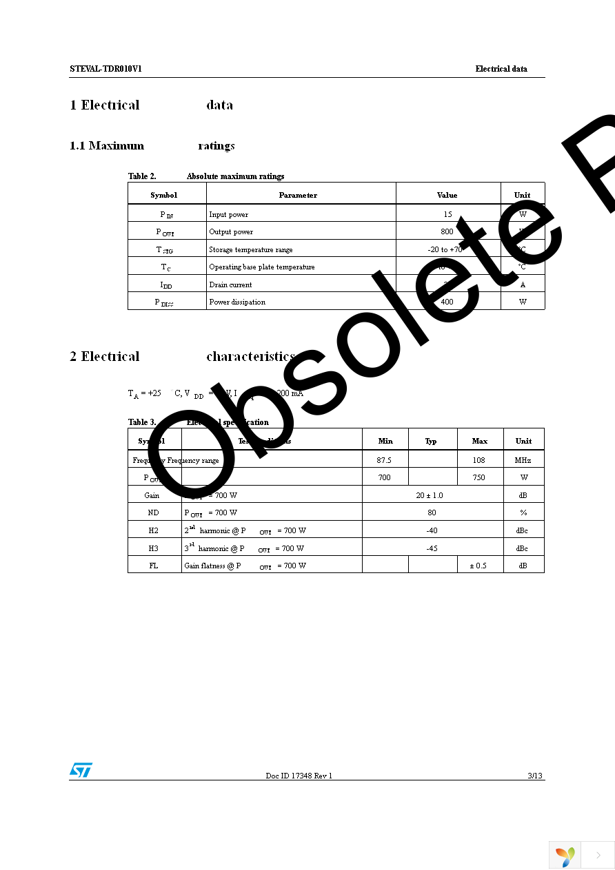 STEVAL-TDR010V1 Page 3