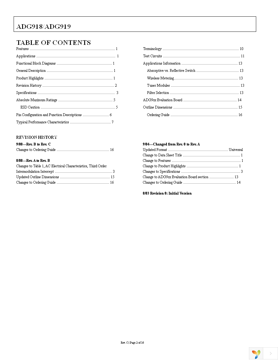 EVAL-ADG918EBZ Page 3