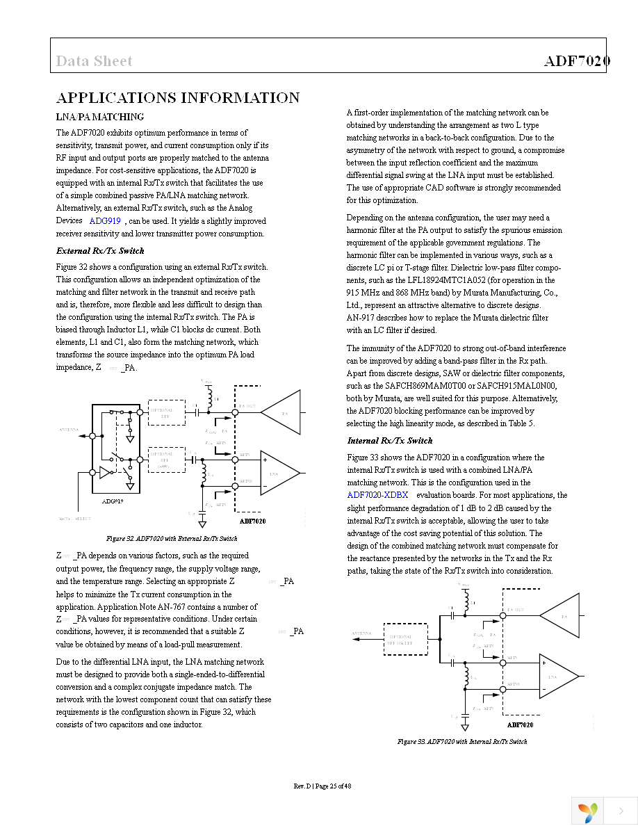 EVAL-ADF7020DBZ2 Page 25