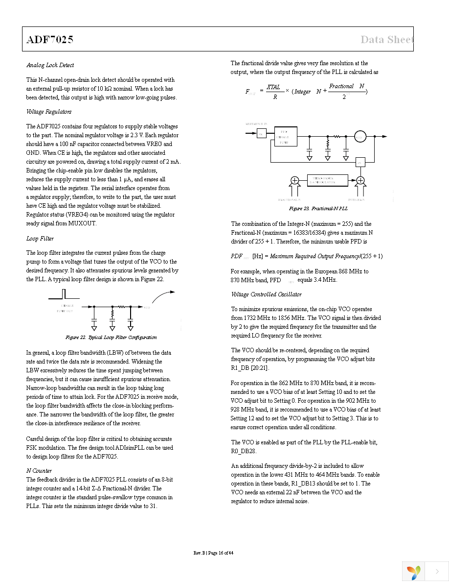 EVAL-ADF7025DBZ1 Page 16