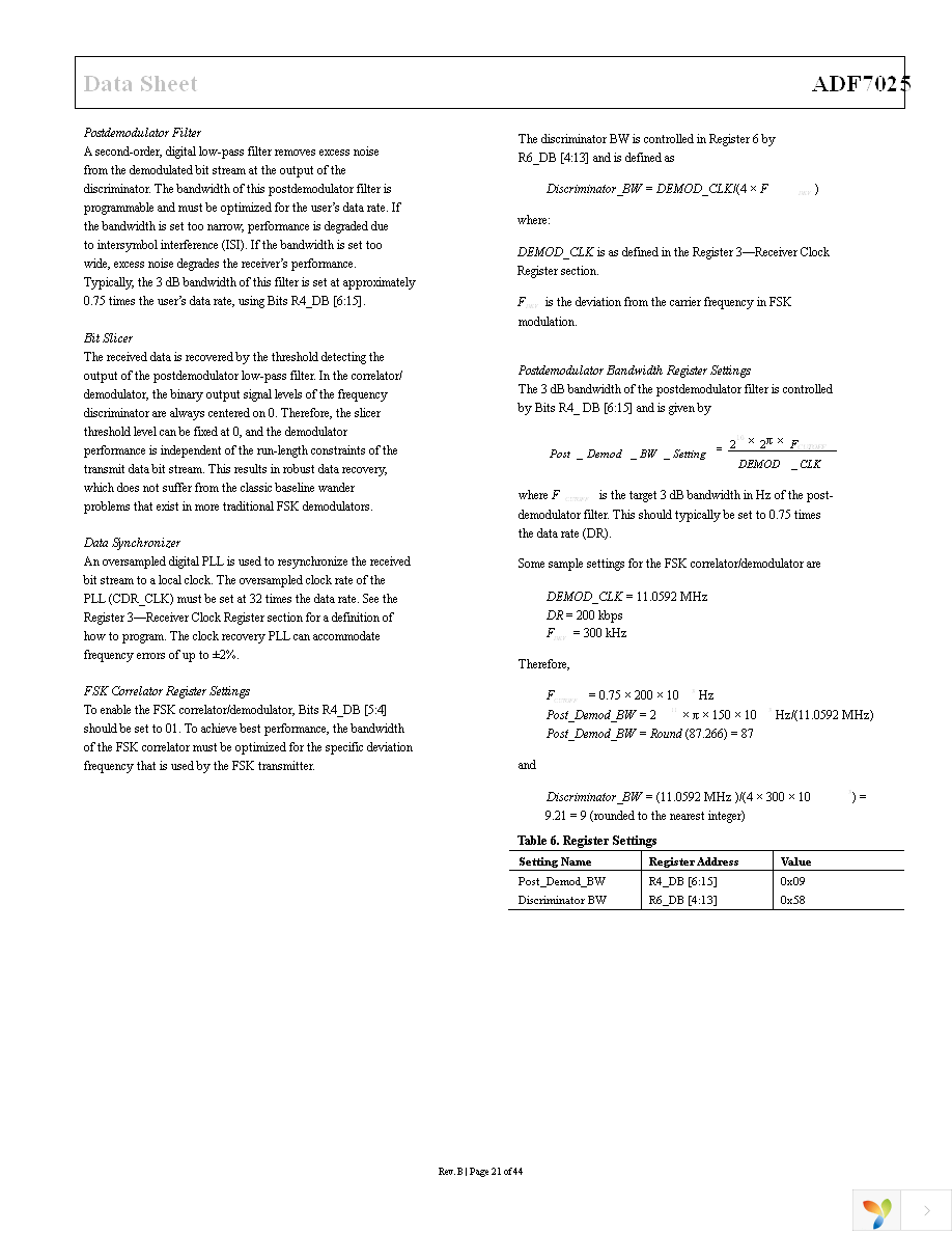 EVAL-ADF7025DBZ1 Page 21