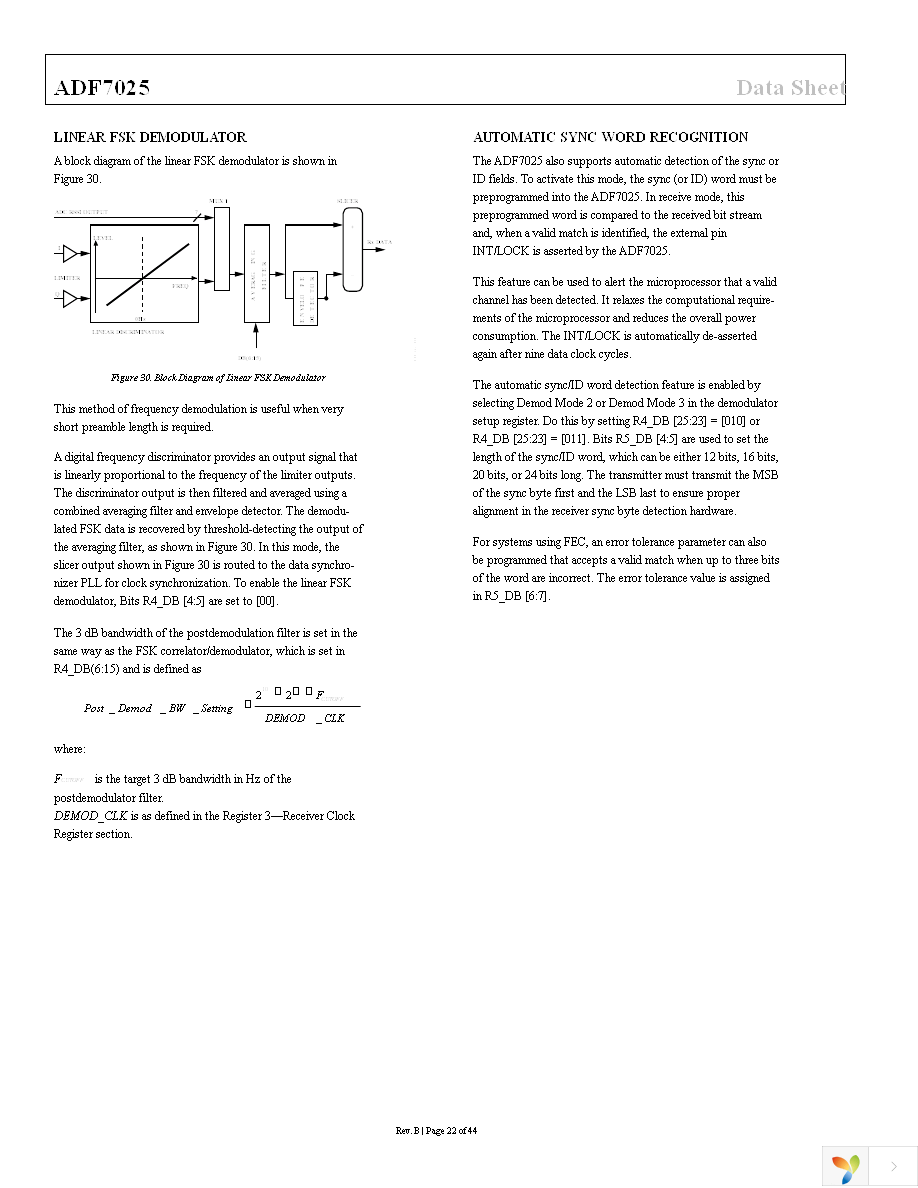 EVAL-ADF7025DBZ1 Page 22