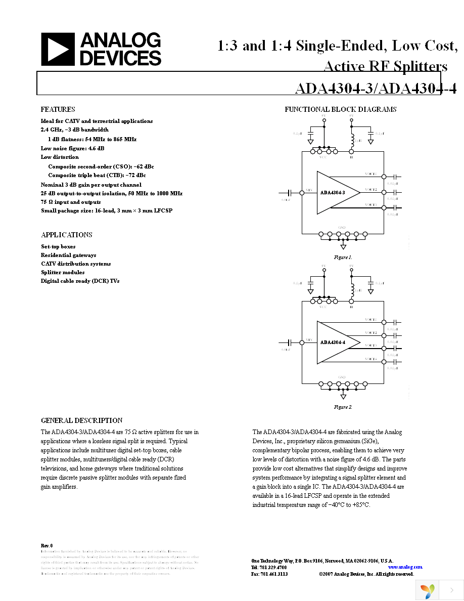 ADA4304-4ACPZ-EB Page 1