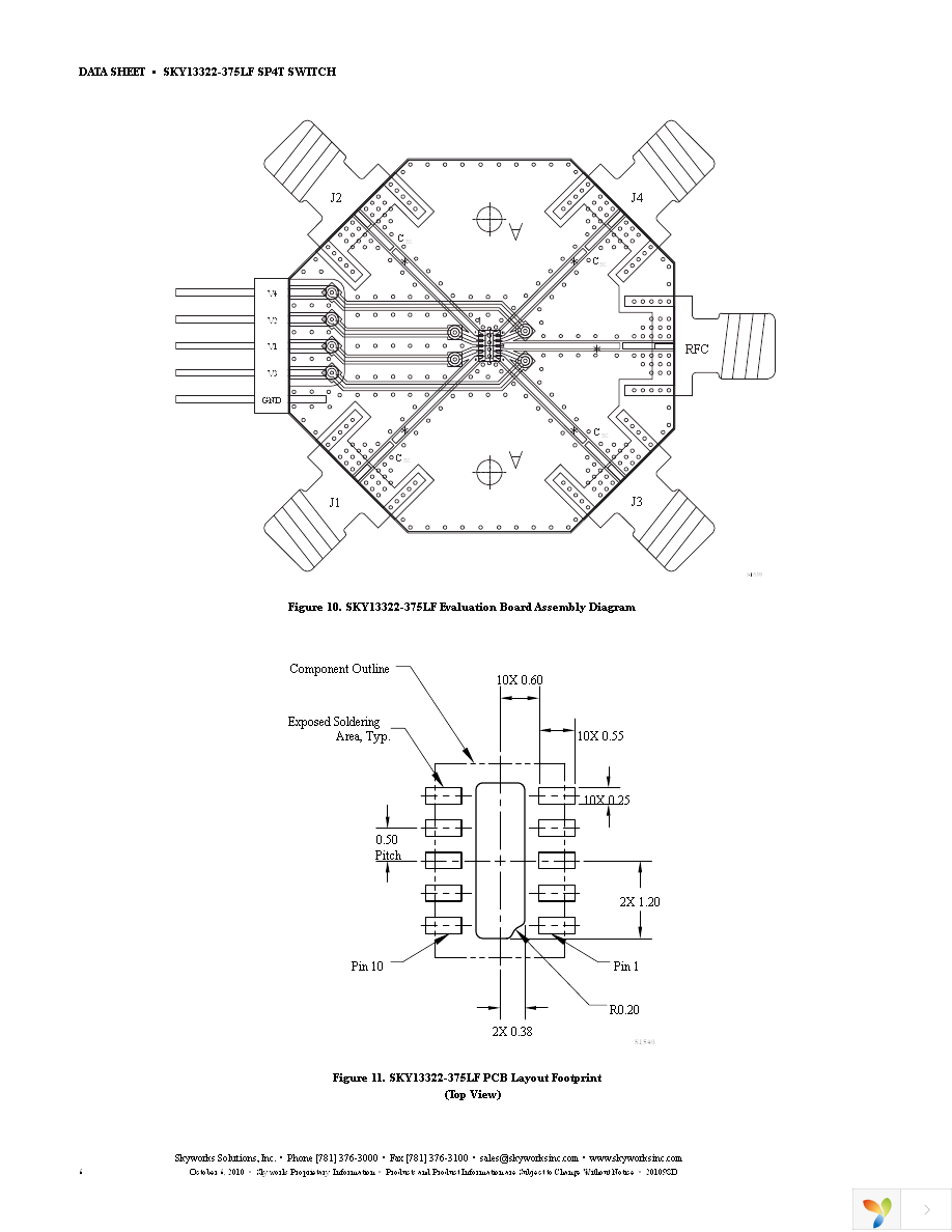 SKY13322-375LF-EVB Page 6