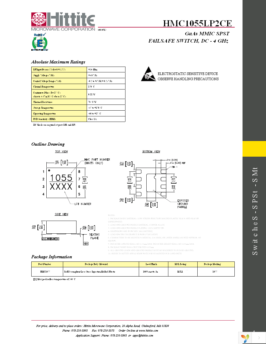 EVAL01-HMC1055LP2C Page 6