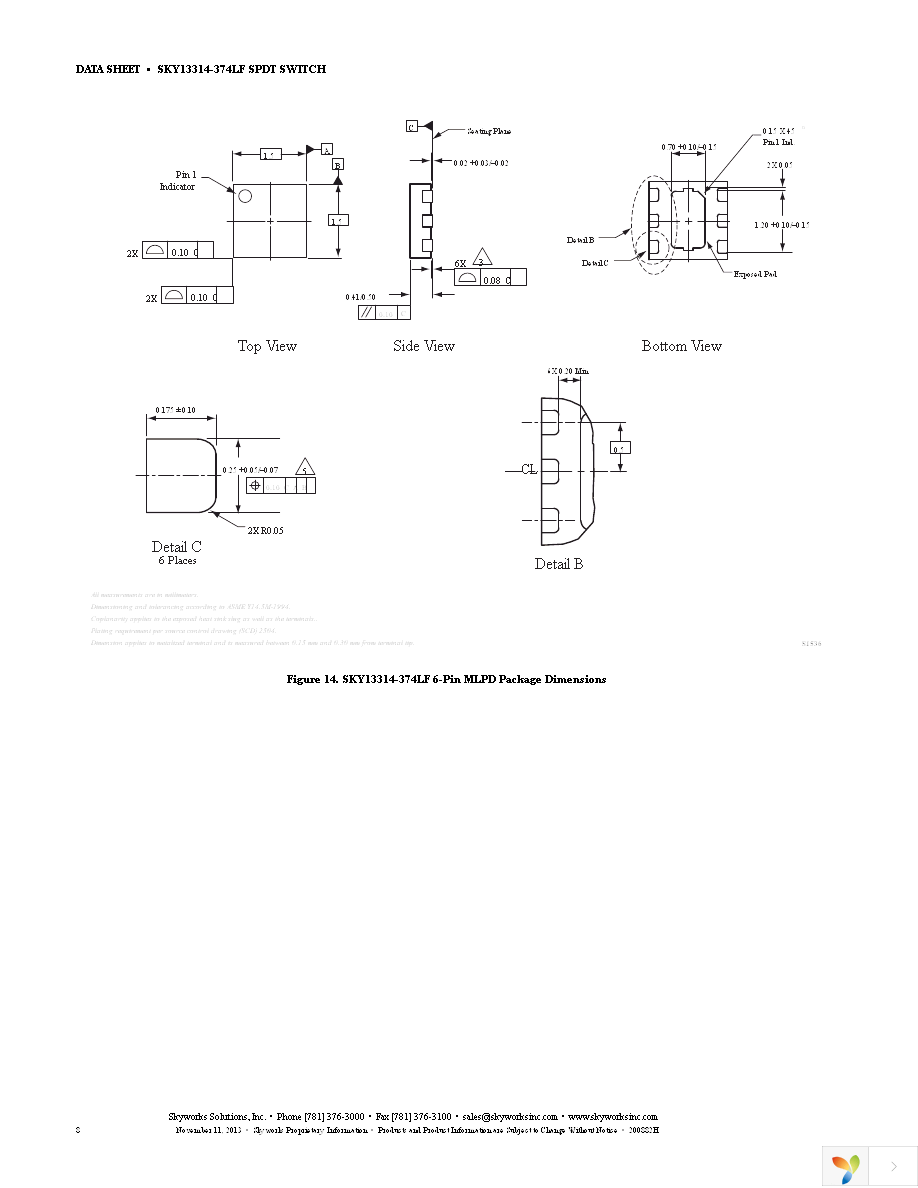 SKY13314-374LF-EVB Page 8