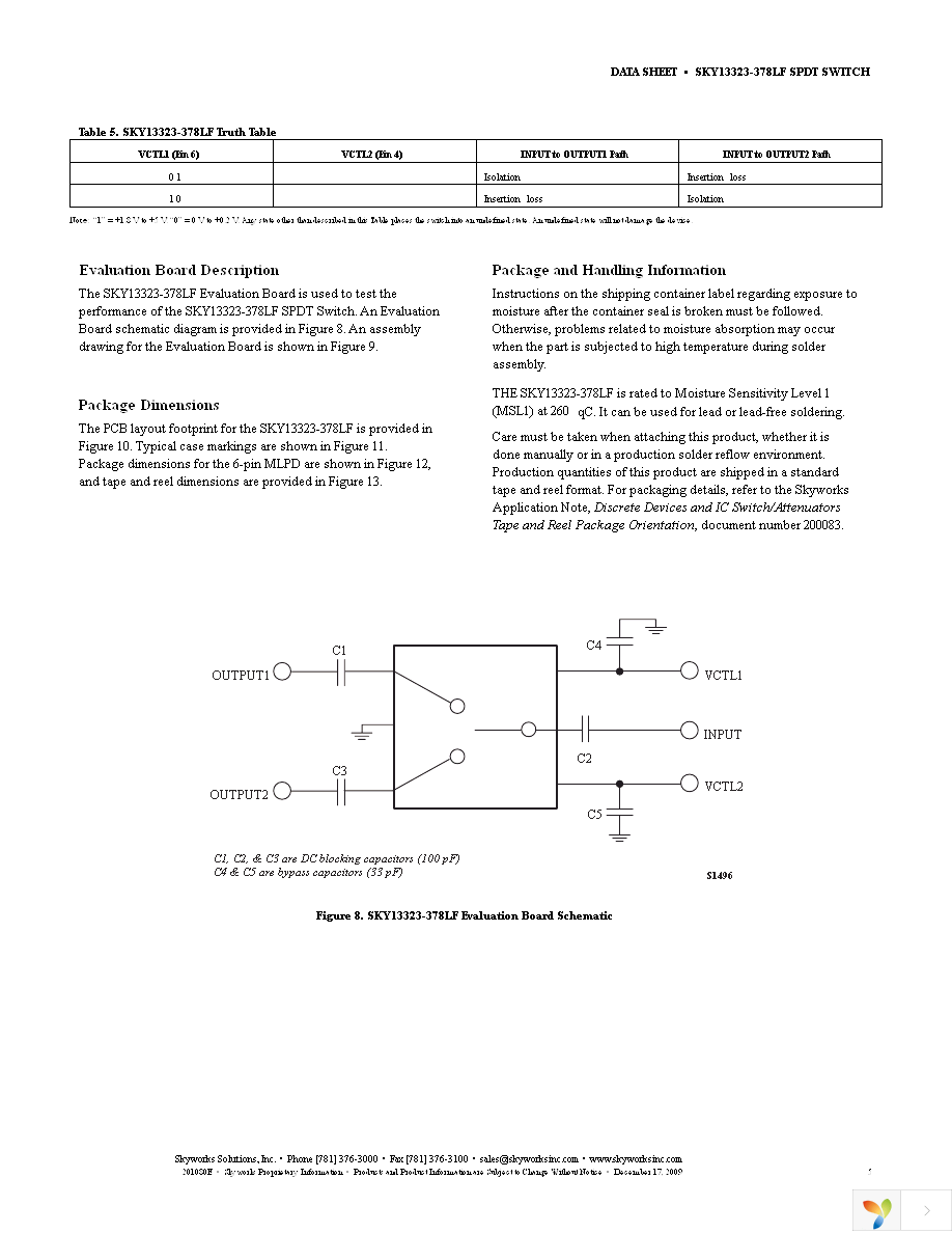 SKY13323-378LF-EVB Page 5