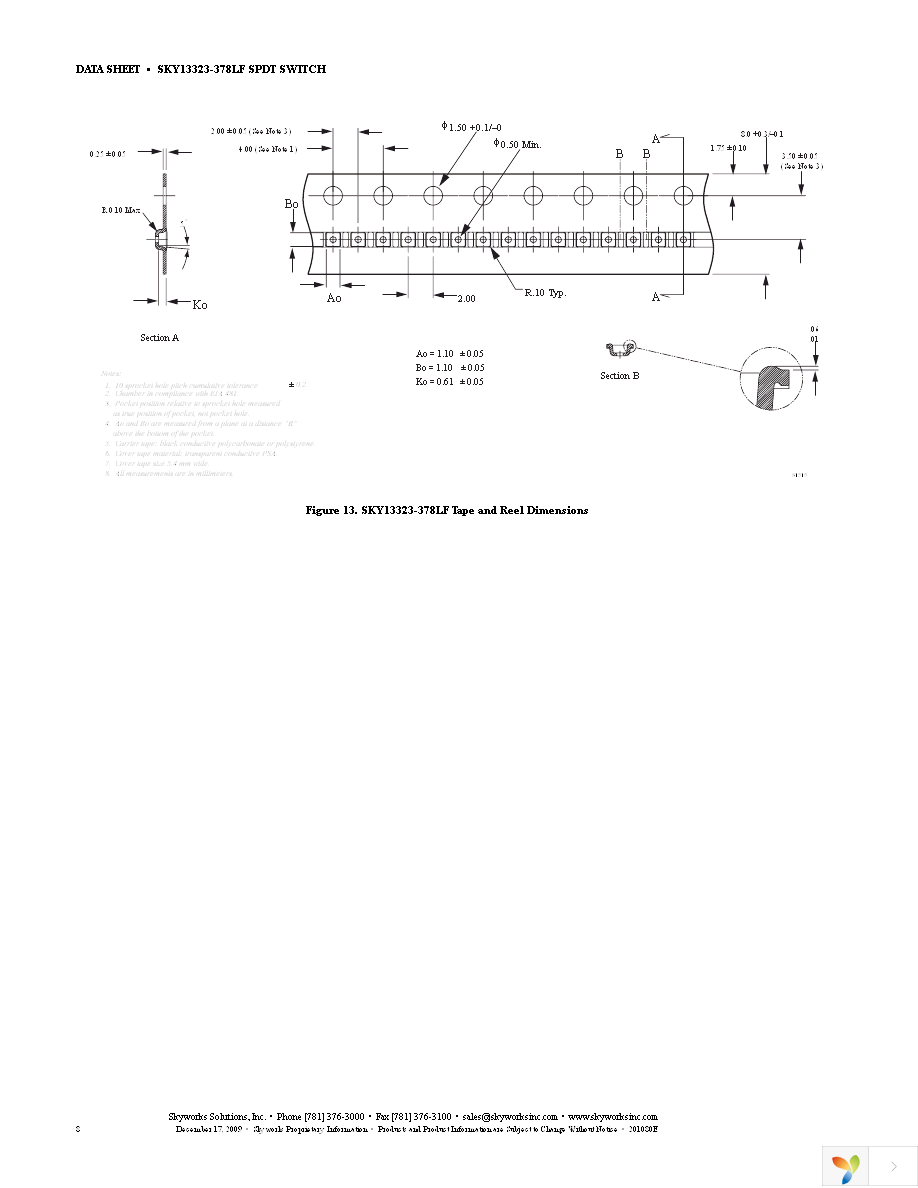 SKY13323-378LF-EVB Page 8