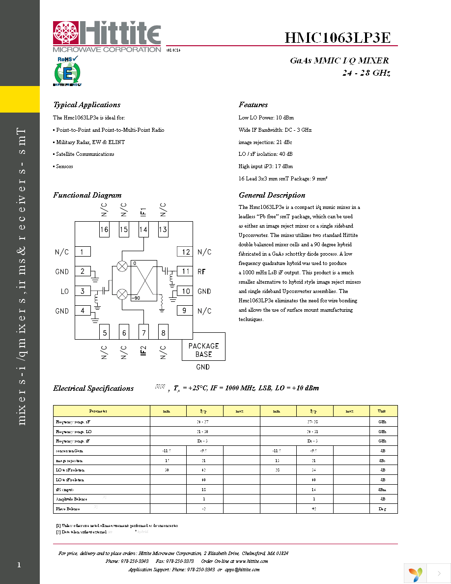 EVAL01-HMC1063LP3 Page 3