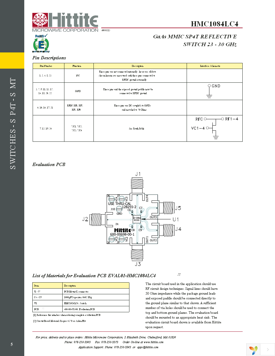 EVAL01-HMC1084LC4 Page 7