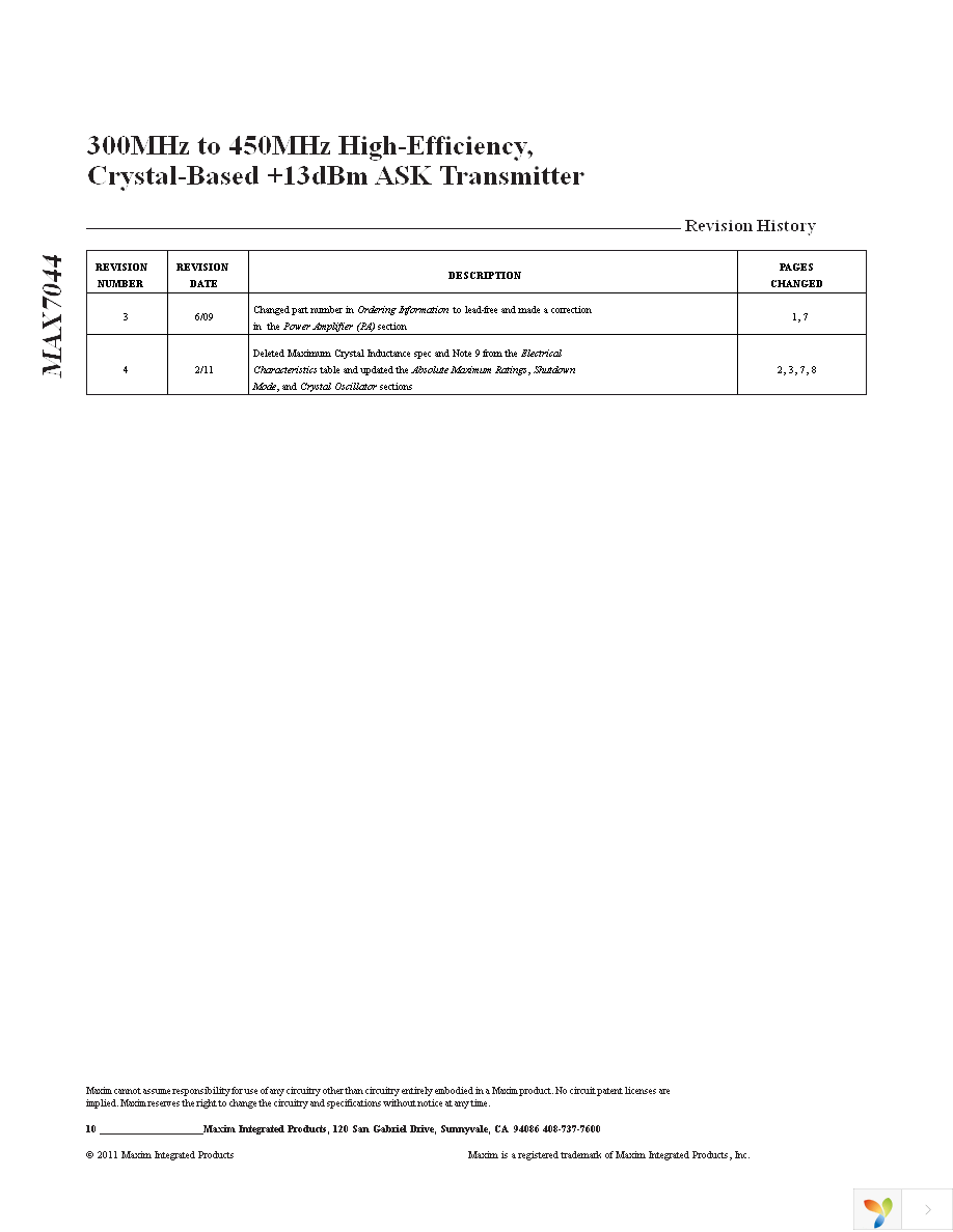 MAX7044EVKIT-315 Page 10