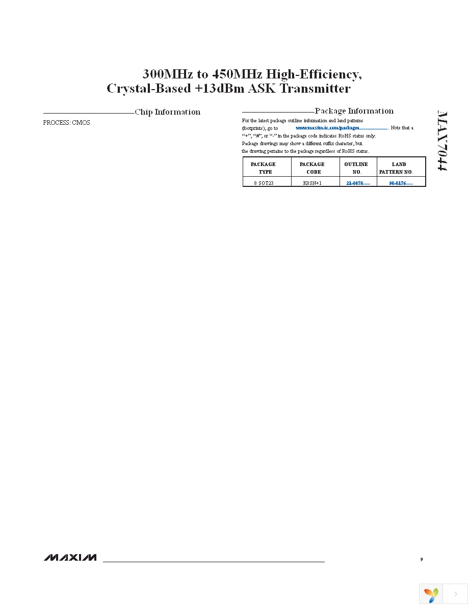 MAX7044EVKIT-315 Page 9