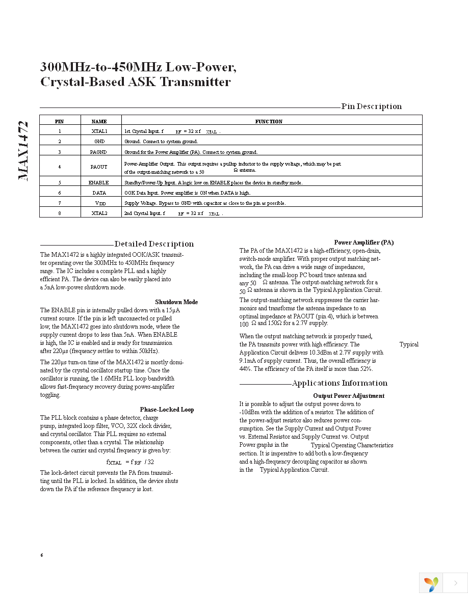 MAX1472EVKIT-315 Page 6