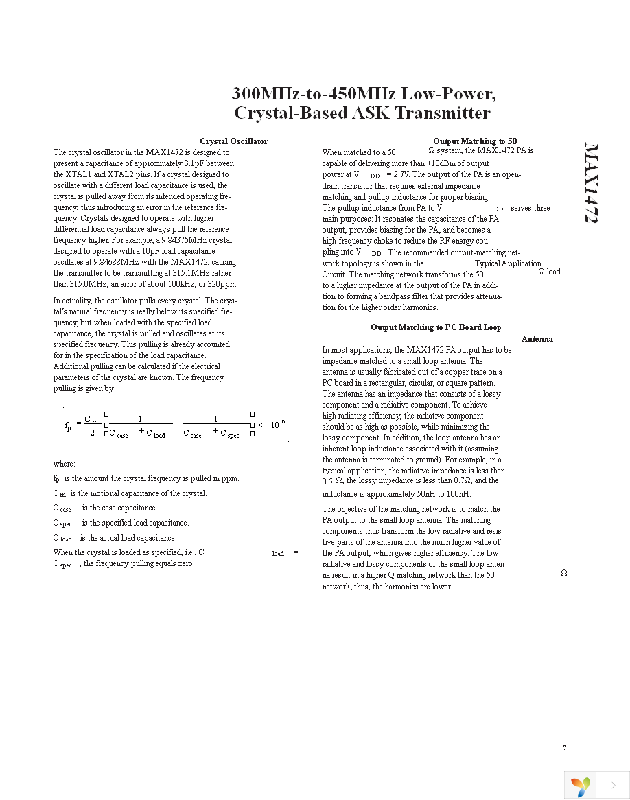 MAX1472EVKIT-315 Page 7