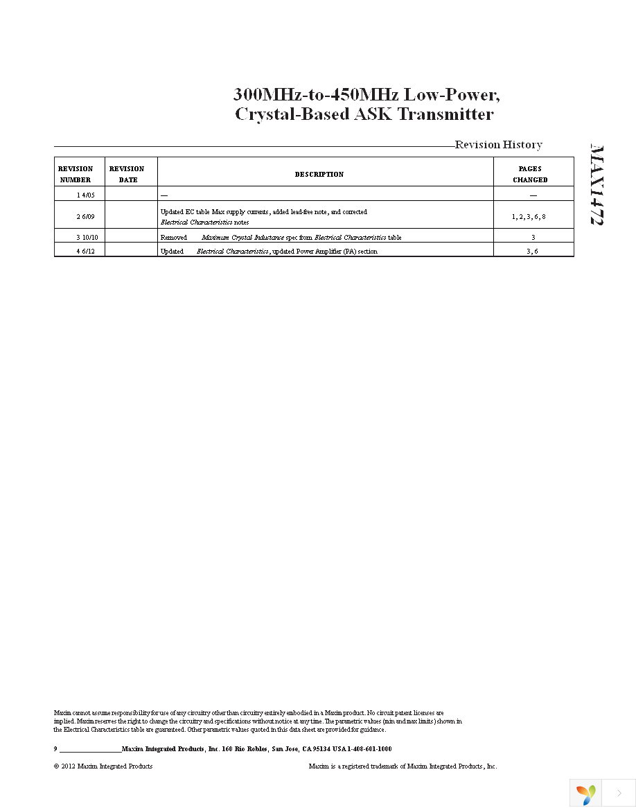 MAX1472EVKIT-315 Page 9