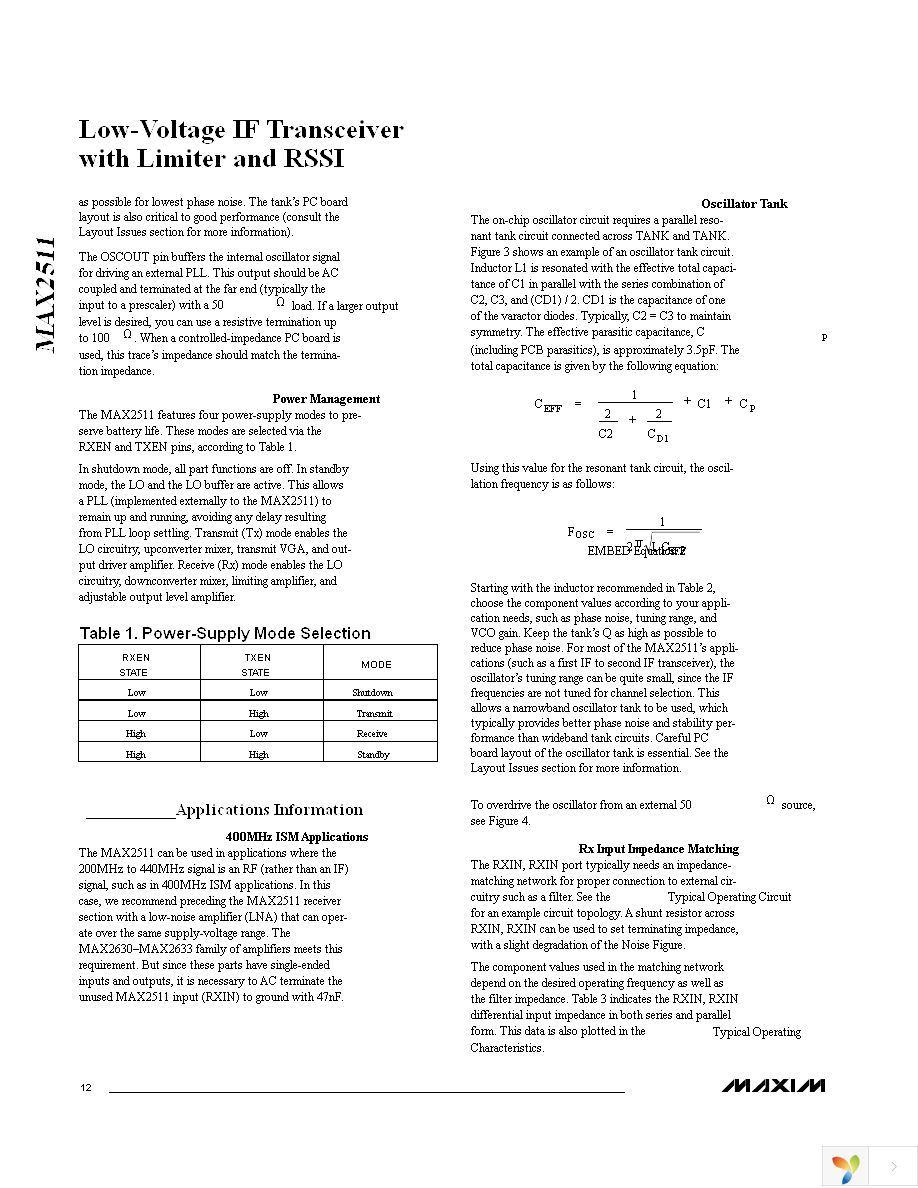 MAX2511EVKIT Page 12