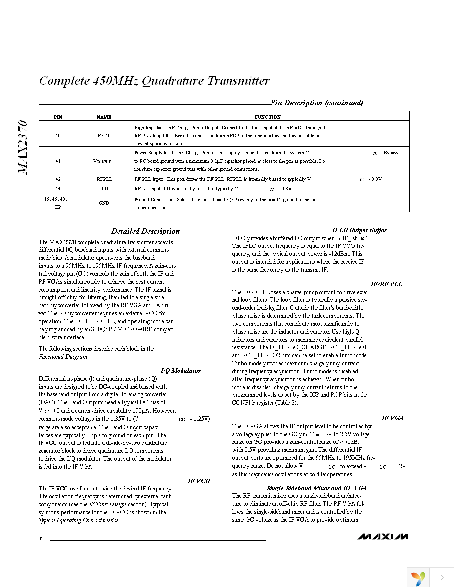 MAX2370EVKIT Page 8