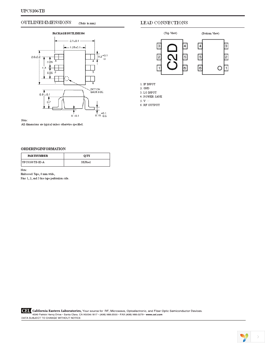 UPC8106TB-EV09 Page 9