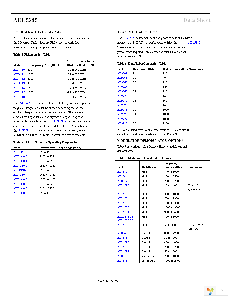 ADL5385-EVALZ Page 20