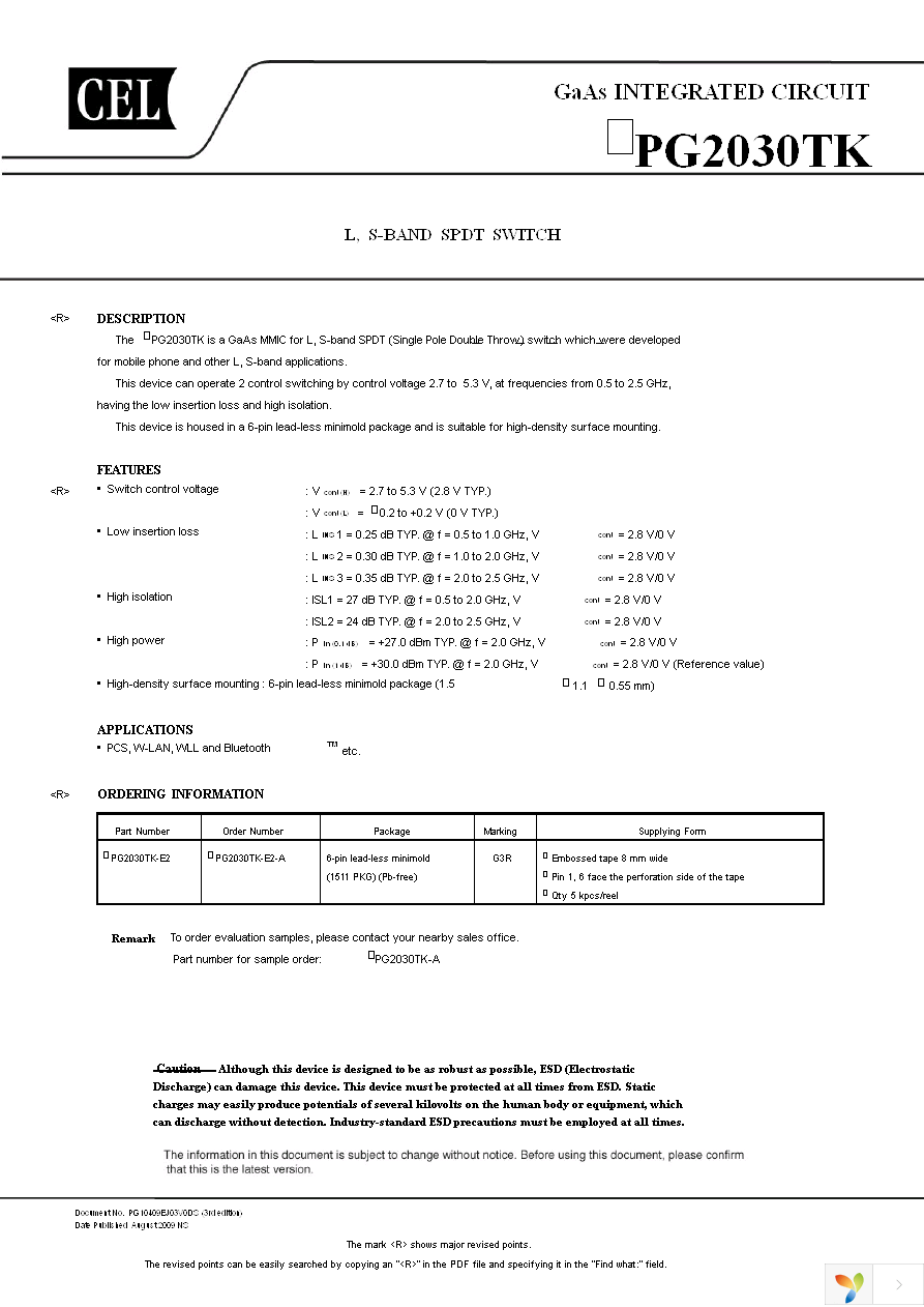 UPG2030TK-EVAL-A Page 1