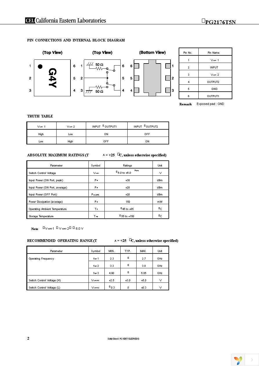 UPG2176T5N-EVAL-A Page 2