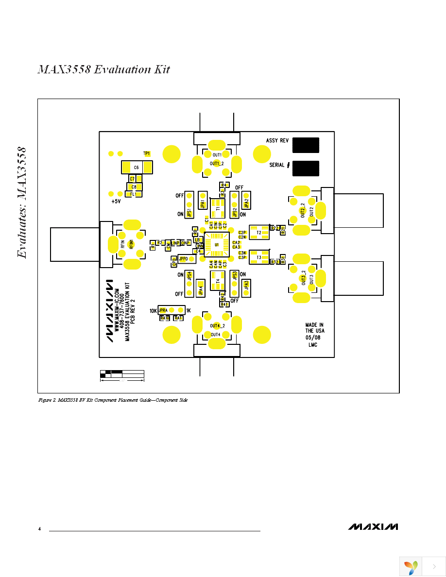 MAX3558EVKIT Page 4