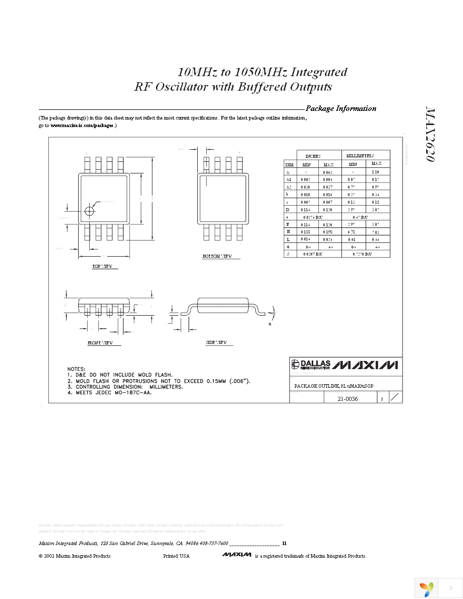 MAX2620EVKIT Page 11