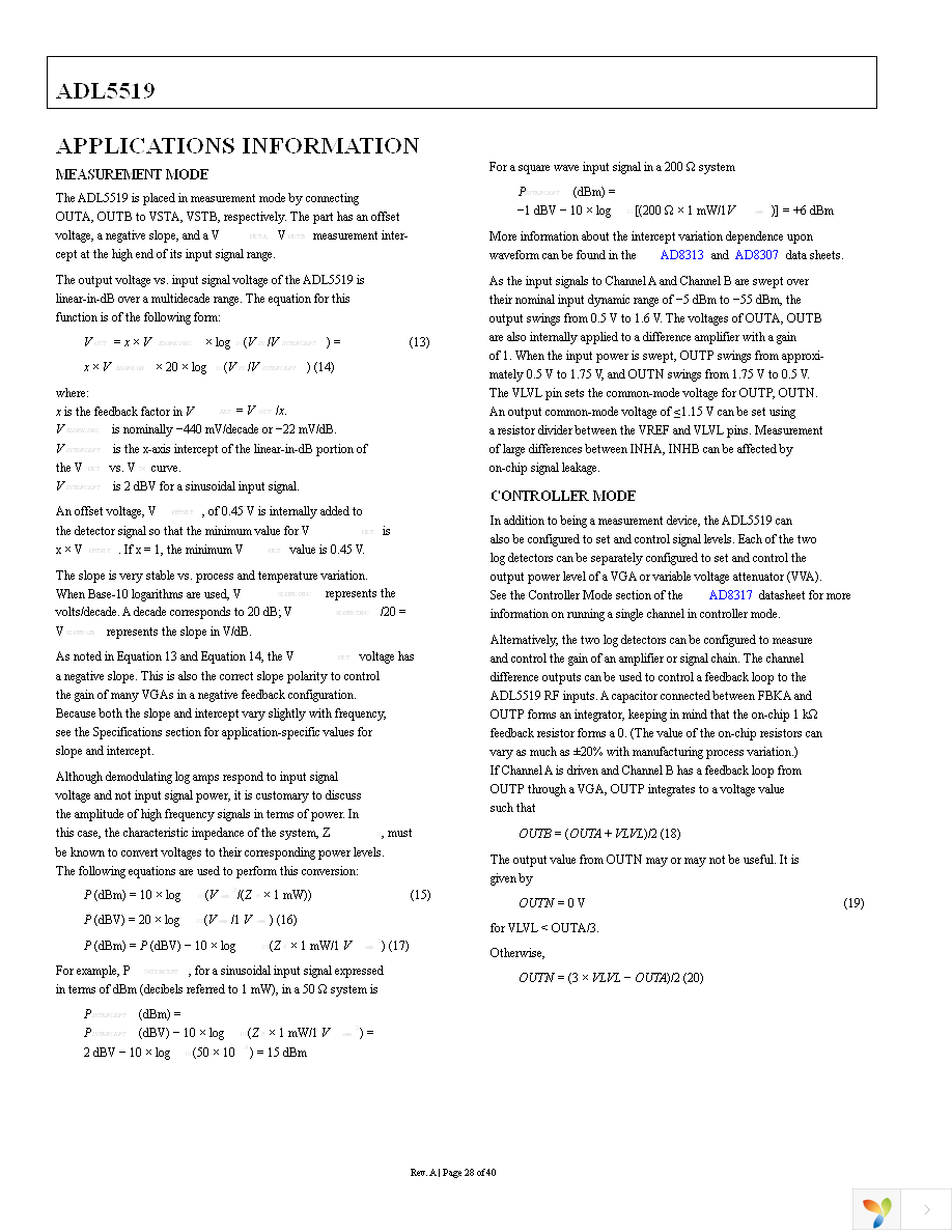 ADL5519-EVALZ Page 28