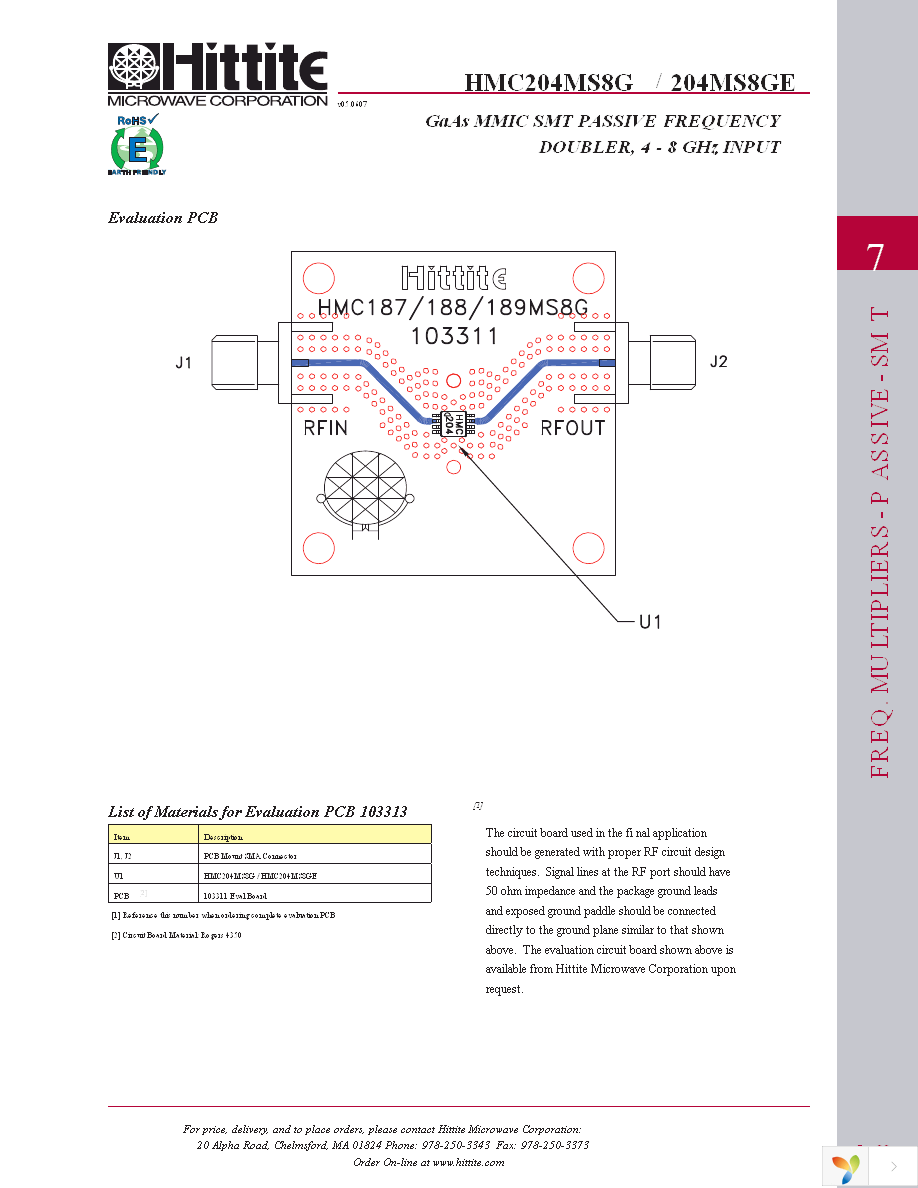 EVAL01-HMC204MS8G Page 6