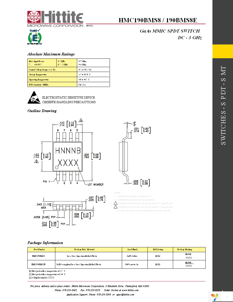 EVAL01-HMC190BMS8 Page 6