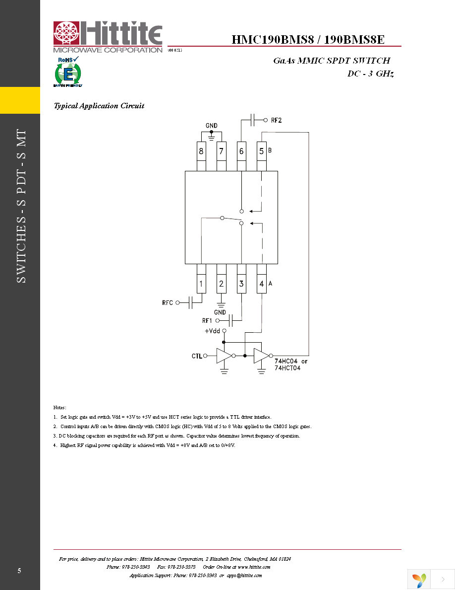 EVAL01-HMC190BMS8 Page 7