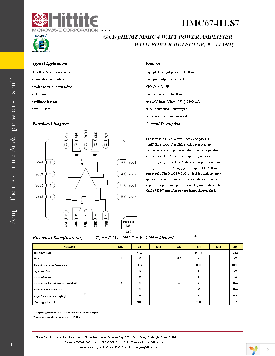 EVAL01-HMC6741LS7 Page 3